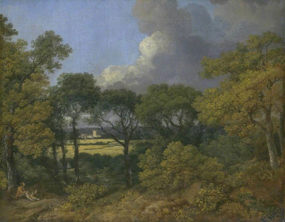 Paesaggio boscoso con contadino che riposa - Tate Britain, Londra 1